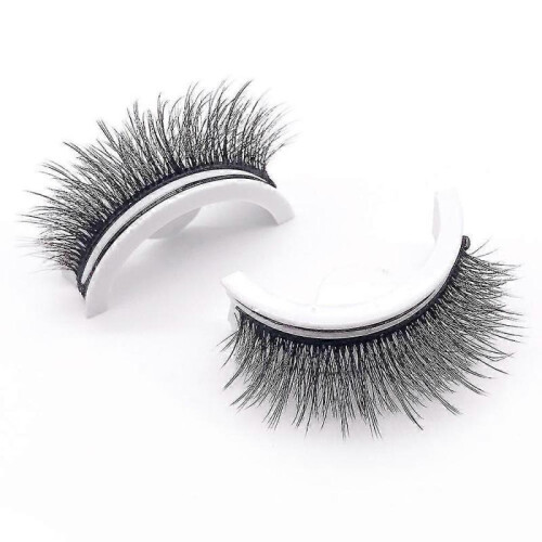 Self Adhesive Natural Eyelashes Reusable Artificial Eyelashes Glue Free