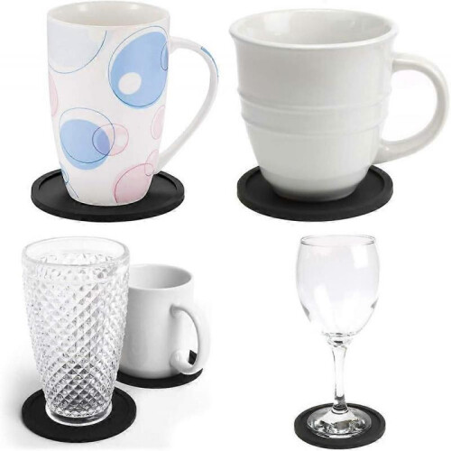 Round silicone coasters, non-slip glass coasters for drinks 2