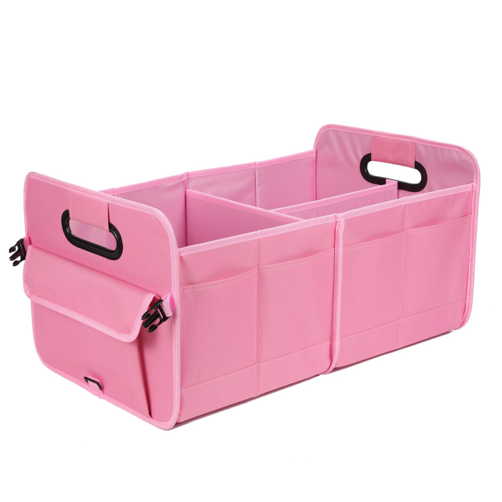 Car Boot Organiser For Vw T5 T6 T6.1 California Multivan Transporter T7, Foldable Non-Slip Durable Trunk Organizer Bag Pink 9084446837568
