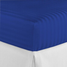 (BLUE, KING) MIA EXTRA DEEP WHITE FITTED SHEET 200TC 100% P COTTON SINGLE DOUBLE SUPER KING SIZE ANTI ALLERGY HOTEL QUALITY NON NOISY MIA