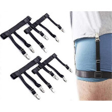 Shirt Holder Men's 2 Pairs (4 Count) - Secures Shirts in Pants Black