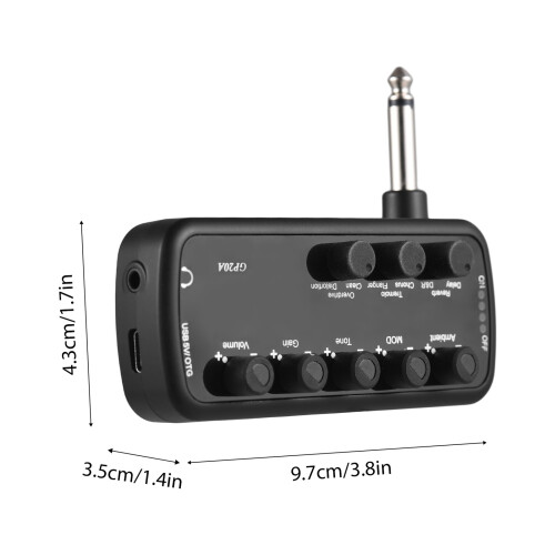 Compact Guitar Amplifier with 3 Speaker Simulations & USB Port 1