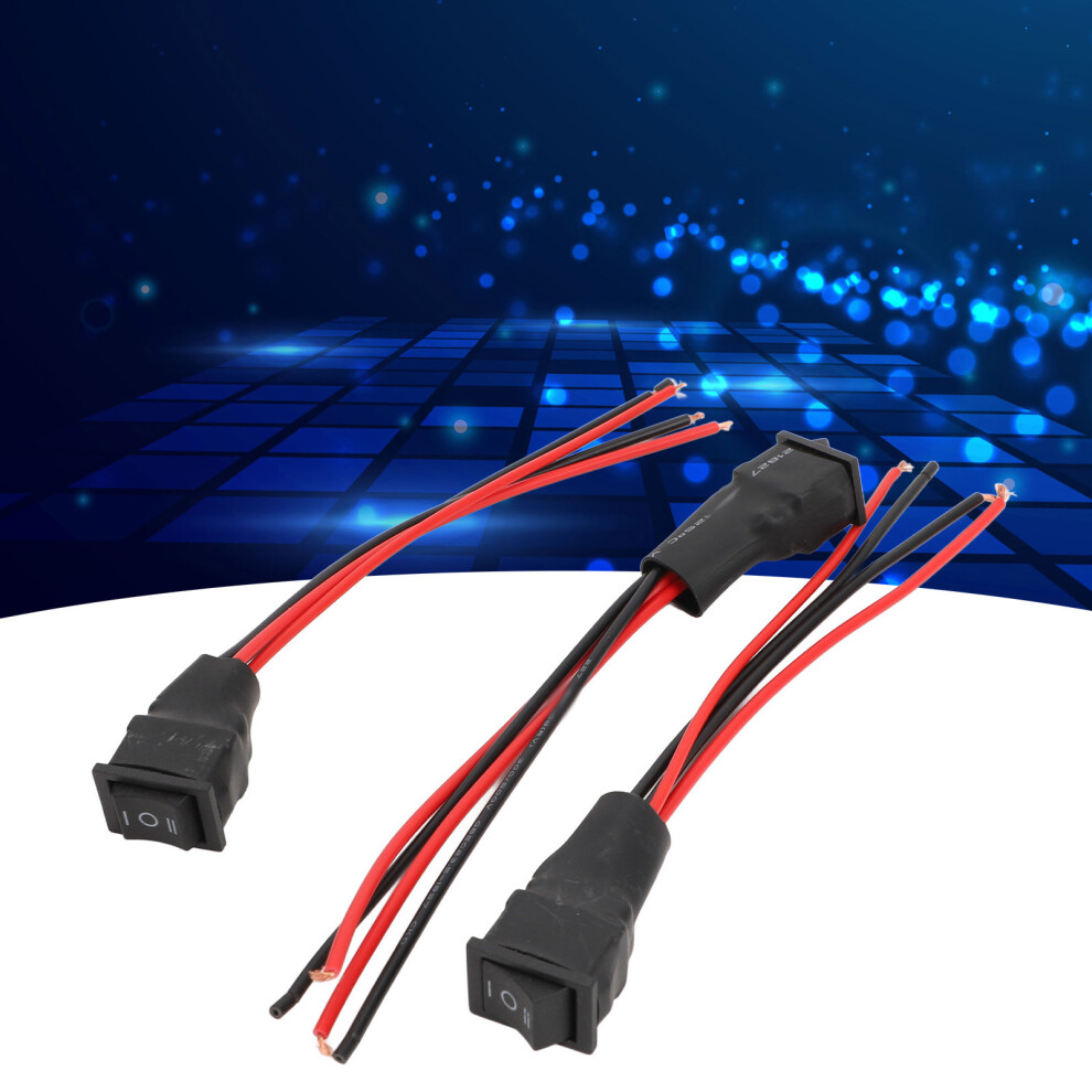 10A Dc Motor Forward Reverse Switch 3 Position Plastic Reversible Switch With Wire, Pack Of 3 8241348771586
