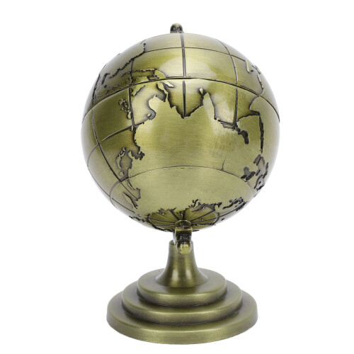 World Globe Alloy Metallic Luster and Texture 360 1