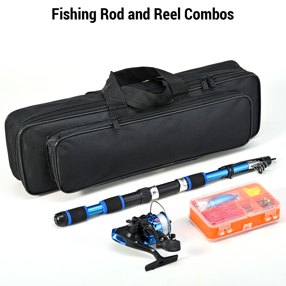 Complete Fishing Rod Set - Lightweight Telescopic Rod with Tackle Bag