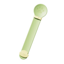 Cat Wet Treat Dispenser Spoon - Portable Sliding Squeezer Feeder Spoon for Liquid Paste Snacks, Green Color for All Cats