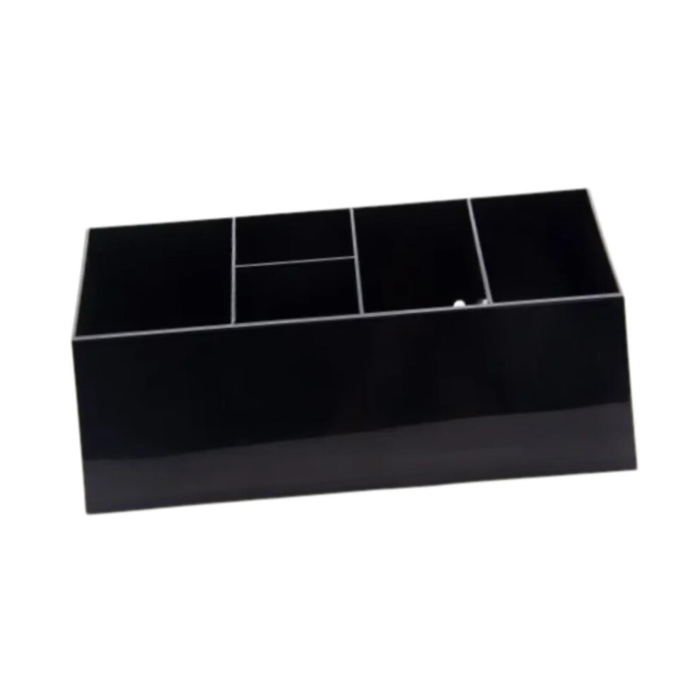 Barber Scissors Holder Box - Black Shear Organizer For Salon Hairdressing Tools, Brushes, And Supplies Storage 6038364285355