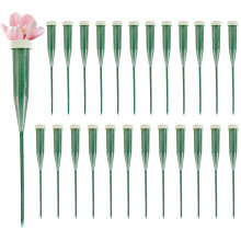 Floral Tubes | 25-Piece Individual Flower Water Tubes with Lid for Rose, Bouquet, and Plant Stem Maintenance, Short Style