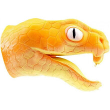 Animal hand puppet imagination play hand puppet animal teaching gloves puppet children's gift adult (snake) (orange)