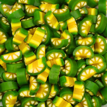 (1kg Sweet Pouch) Lemon & Lime Liquorice Slices