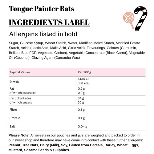 (2.2kg Sweet Jar) Tongue Painter Bats 2