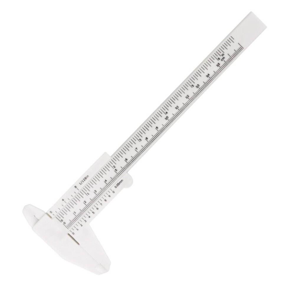Plastic Mini Caliper Ruler Lightweight Sliding Pocket Measuring Tool For Internal External Gauge Measurement Accuracy 9016109764348