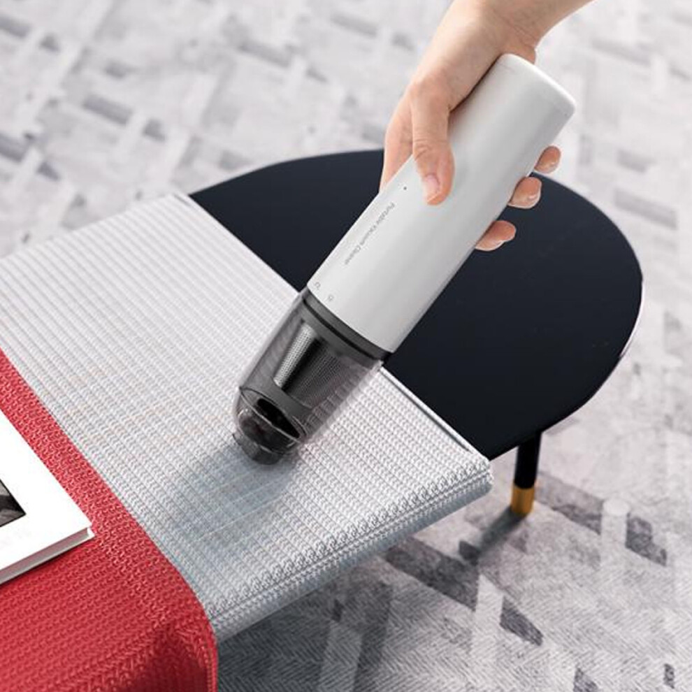 Handheld Car Vacuum Cleaner, 2 Suction Gears, 1800Mah Battery, White 8461348776248