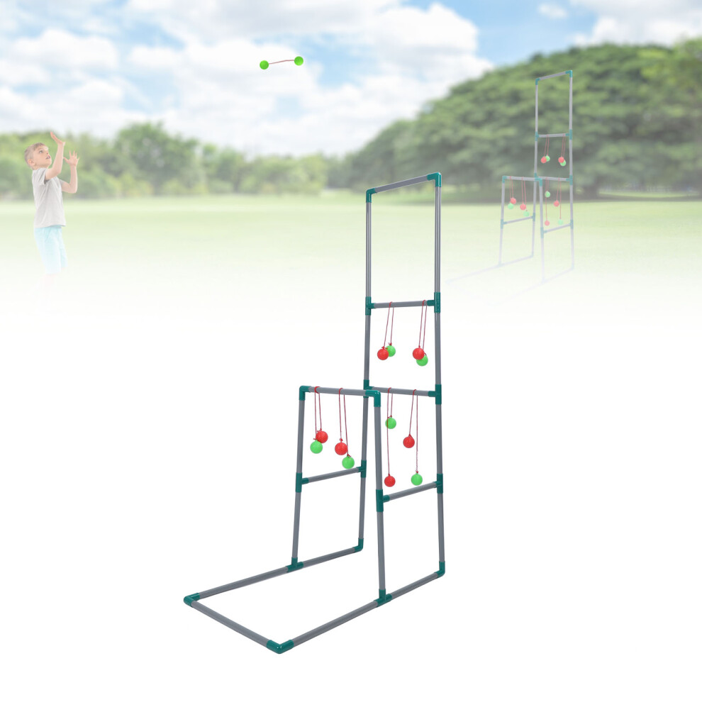 Ultimate Ladder Ball Game Set with 12 Balls for Indoor/Outdoor Fun