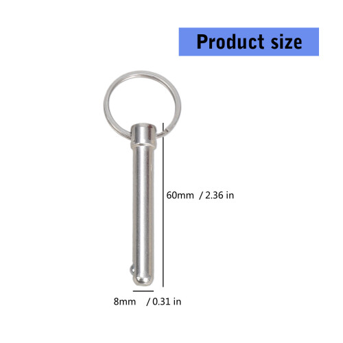 10Pcs Carbon Steel Button BallHead Locking Pin Quick Releases 2