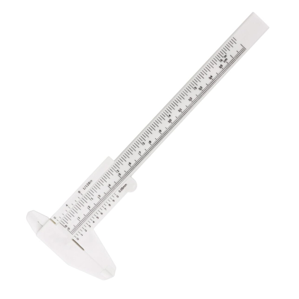 Plastic Caliper Gauge Lightweight Sliding Pocket Measuring Tool For Internal And External Depth And Step Measurements 6447073580987