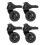 Practical Suitcase Wheels Replacement 4Pcs Smooth Rolling Travel 1