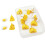 20Pieces Cheese Eggs Push Pin for Office Bulletin Board Fabric 1