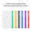 25pcs Clear PVC Zippered Folders for Knitting Needle 4