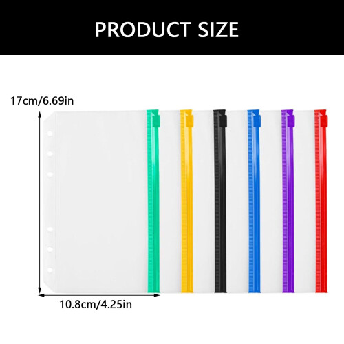 25pcs Clear PVC Zippered Folders for Knitting Needle 2