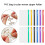 25pcs Clear PVC Zippered Folders for Knitting Needle 5