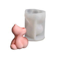 Dogs Candle Holder Mould Ornament Candlestick Silicone Mould for