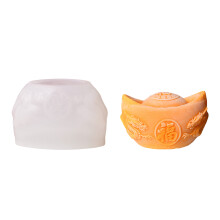 Mousses Cake Decorating Molds Silicone Molds Gold Ingot Shape