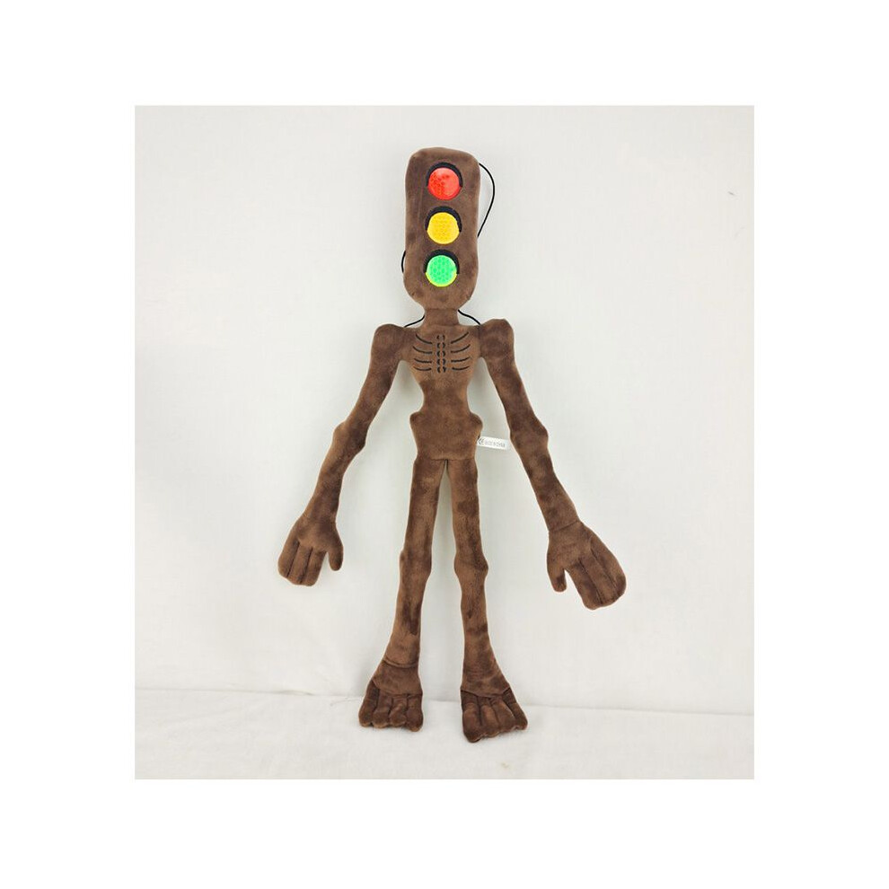 () Anime Scp 21" Siren Head Plush Toy Bendable Doll Monster Horror Tv Traffic Brown/Light