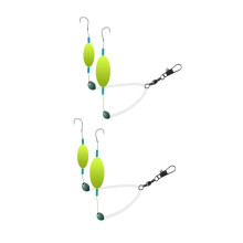 Pompano Rigs for Surf Fishing 2 Pieces Saltwater Gear Sturdy Easy to Use with Pompano Floats for Catfishing