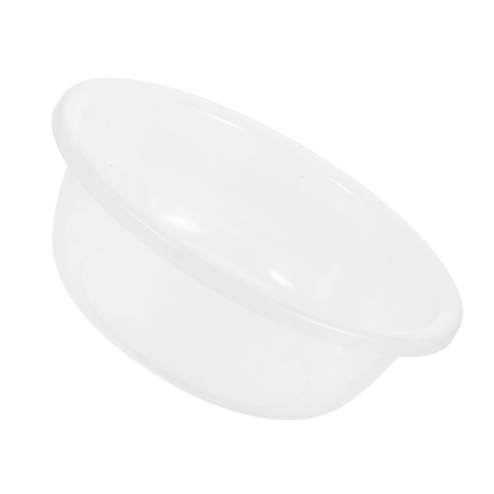Transparent PP Wash Tub for Foot Soaking, Face Cleansing, Medium Bathroom Basin with Smooth Edges, Safe Design