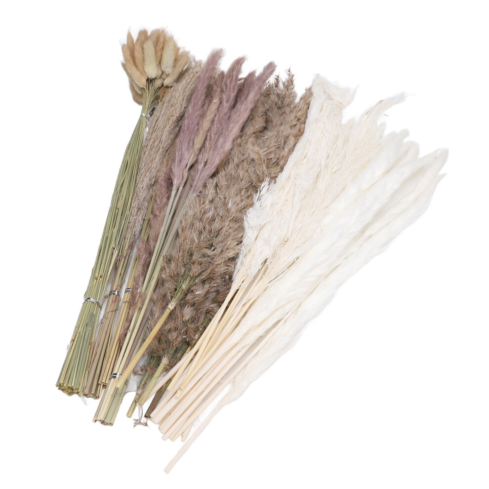110 PCS Dried Pampas Grass Bouquet for Wedding Decor, Rustic Phragmites