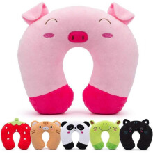 Travel Pillow for Kids Toddlers-Soft Neck Head Chin Support Pillow,Cute Animal,Comfortable in Any Sitting Position