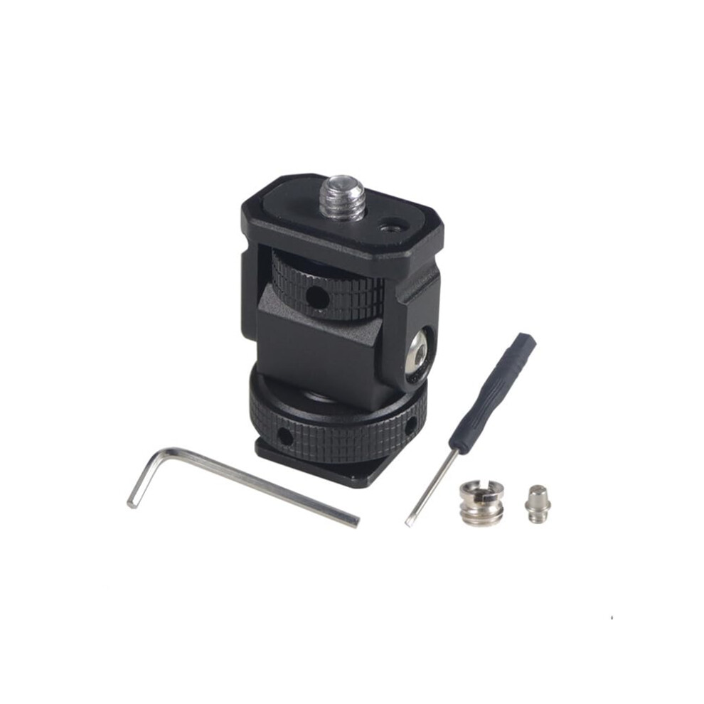 Aluminum 1/4 Inch Screw Monitor Stand Holder Mount Cold Shoe For Dslr Camera Flash Bracket Compatible With Dslr Light/Black 9016109765758