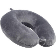 Memory Travel Pillow U Shape Cousin Neck Support Head Foam Portable Therapeutic Airplane Car (Grey)