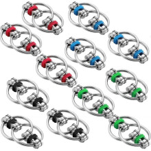 12 Pieces Fidgets Chain Fidget Toy, Pressure-Relieving Chain Great for ADHD and ADD, Anxiety Relief Bike Chain Toys