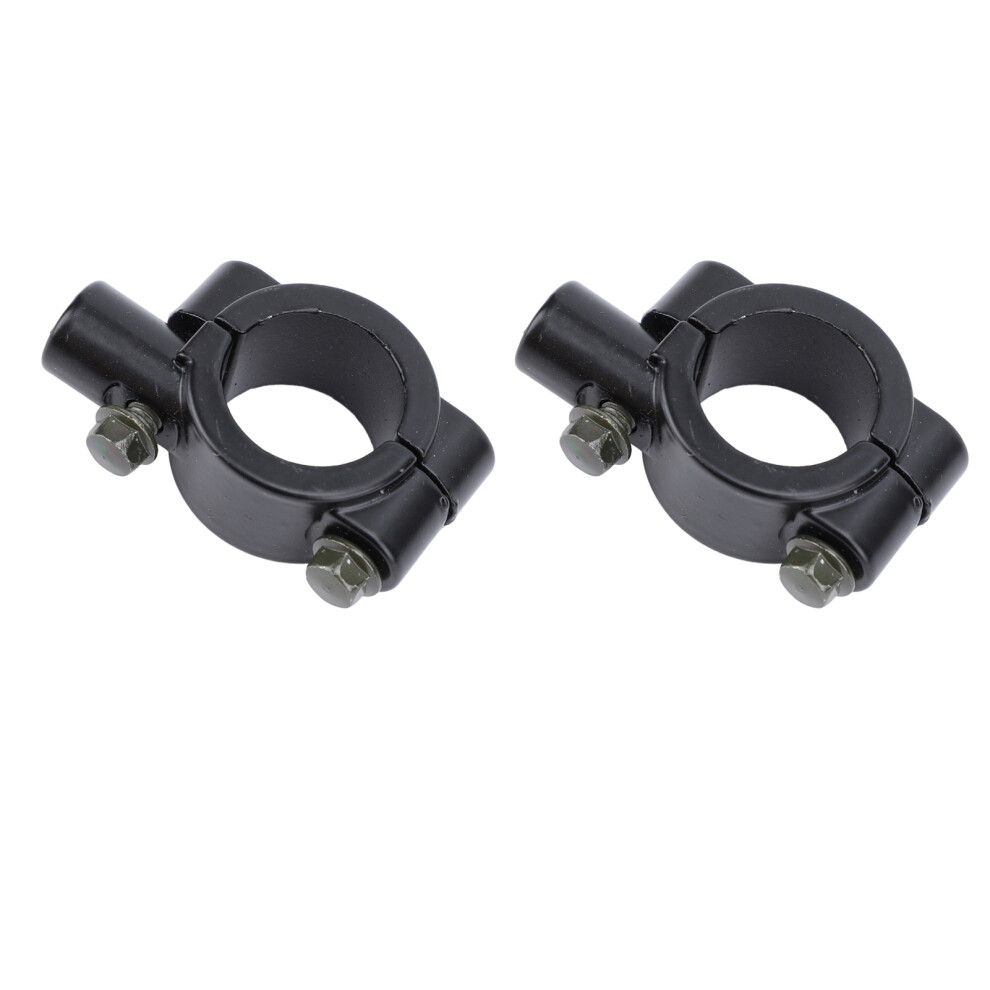 Motorbike Handlebar Clamp Mount 25Mm Universal 2Pcs M8 Mirror Holder Set Black 8711348782771