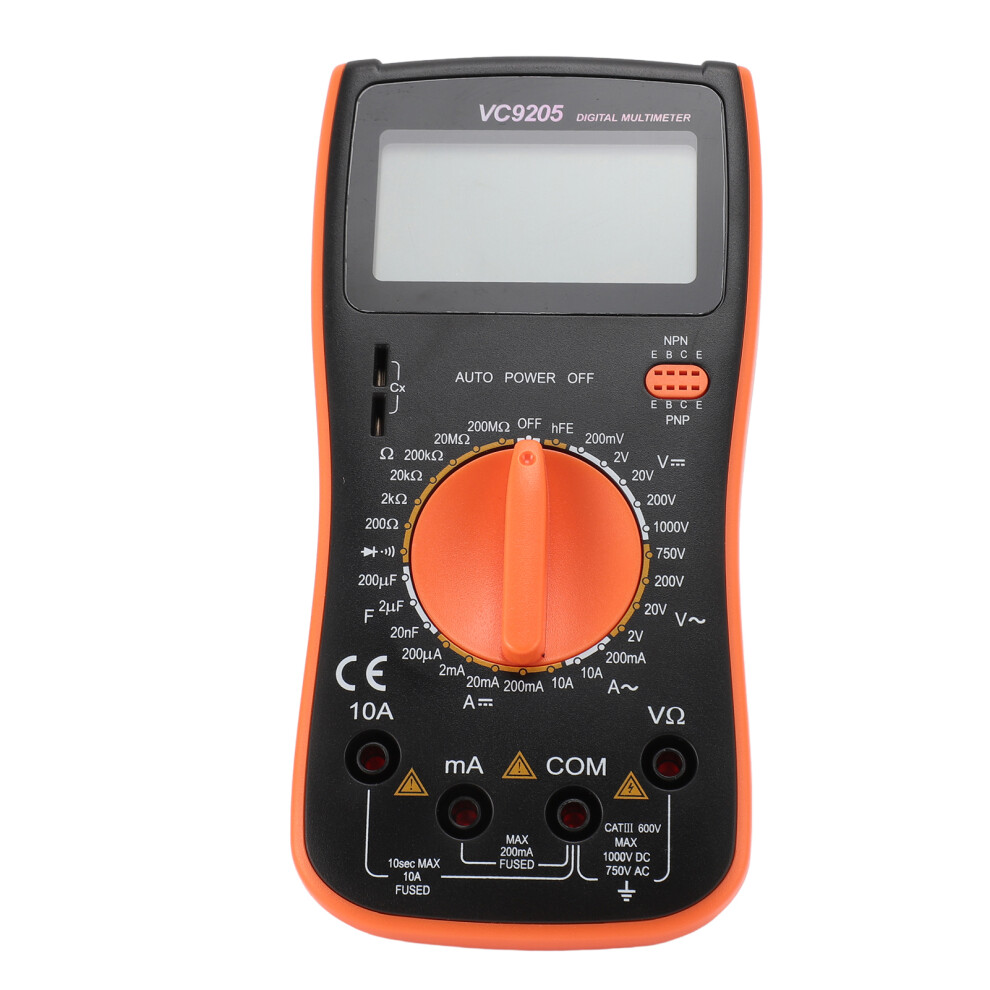 Digital Multimeter, 200Î©-1000V, Lcd Backlight, Manual Range 6901348782877