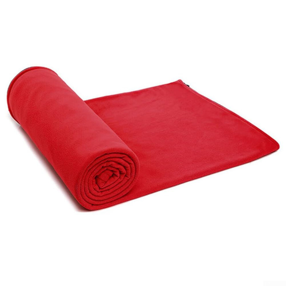 Fleece Sleeping Bag Liner for Camping, Lightweight Portable Travel Sheet for Hiking, Backpacking, and Cold Weather-image-OPC-PKDXFFC-NEW