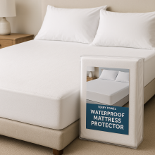 (Single: 90X190cm) Waterproof Mattress Protector Extra Deep 30CM Mattress Topper Fitted Bed Covers