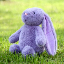 (Purple, 40cm) Soft Bunny Adorable Plush Toy Cotton Filling Children Baby Doll Gift Festival