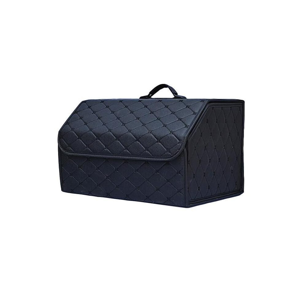 Leather Car Boot Bags Organizers Storage Box For Hyundai Grandeur Aslan Staria Veloster Santafe Tucson Kona C41cm Collapsible Trunk Tidy 9016109766519