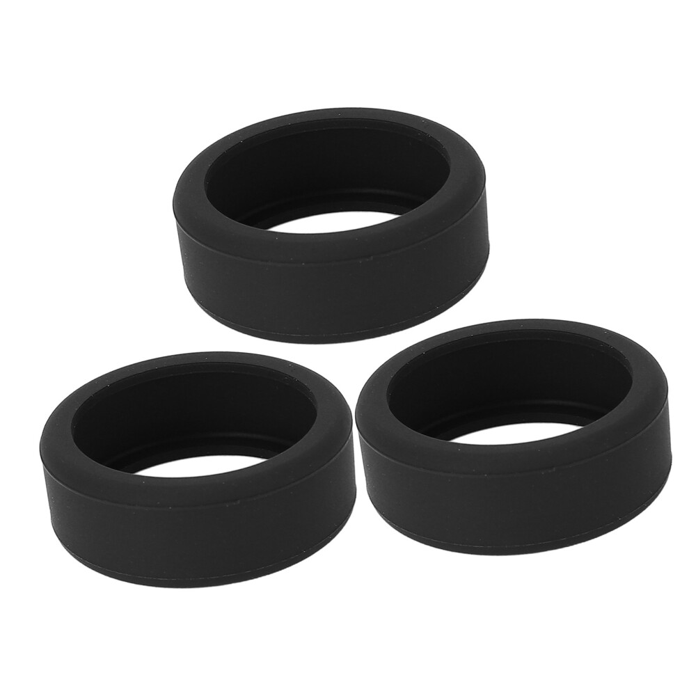 3Pcs Silicone Ring Covers For Smart Rings Size 11 12 13 Black 4911348783868