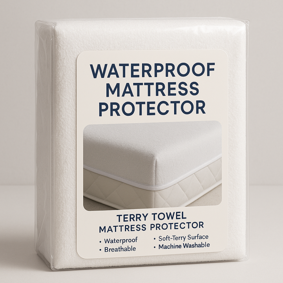 Moonlight Bedding Limited (Double: 135X190cm) Waterproof Mattress Protector Extra Deep 30Cm Mattress Topper Fitted Bed Covers