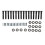 Longboard Hardware Kit with 16 Screws, 16 Nuts, 8 Washers, 25mm 2