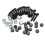 Longboard Hardware Kit with 16 Screws, 16 Nuts, 8 Washers, 25mm 5