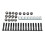 Longboard Hardware Kit with 16 Screws, 16 Nuts, 8 Washers, 25mm 13