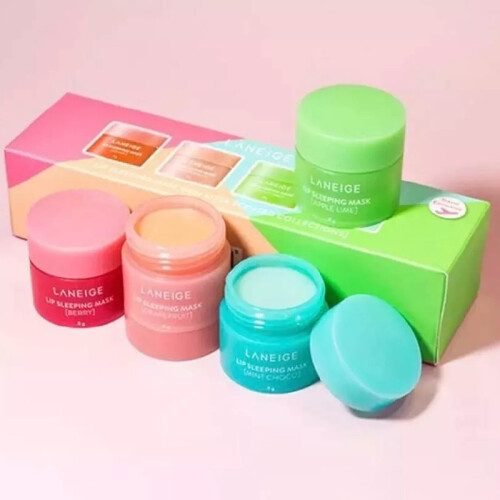 4pcs Lip Sleeping Mask Mini Kit 4 Scented Collection Moisturizing Nutritious 2