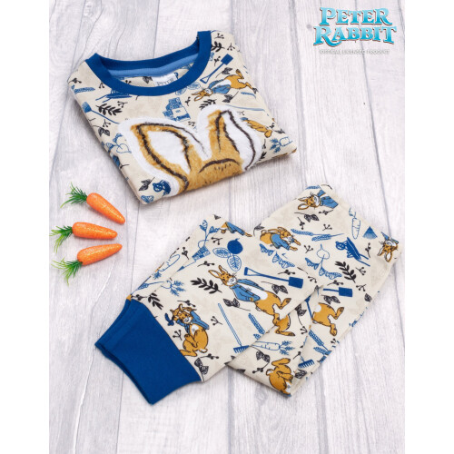 (2-3 Years) Peter Rabbit Long Sleeve Long Leg Pyjama Set (Boys Blue) 2