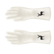 Dickere Gummi-Küchenhandschuhe Größe M - Rutschfest