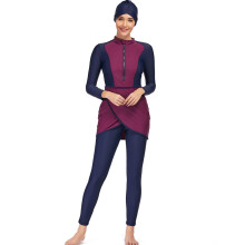 Women Muslim Swimsuit Sunproof 3 Piece Set Full